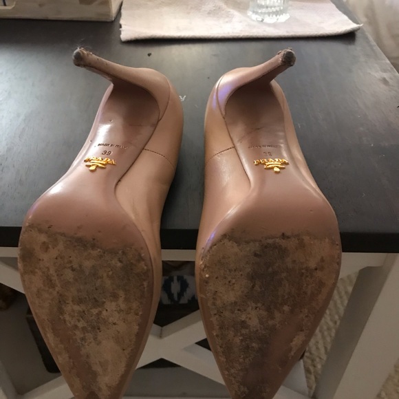 Prada Shoes Authentic Prada Nude Pumps Size Poshmark